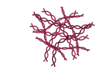 A tau protein tangle. Illustration by MJ Soares